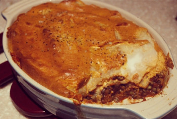 Cashew, Celeriac & Spicy Lentil Bake