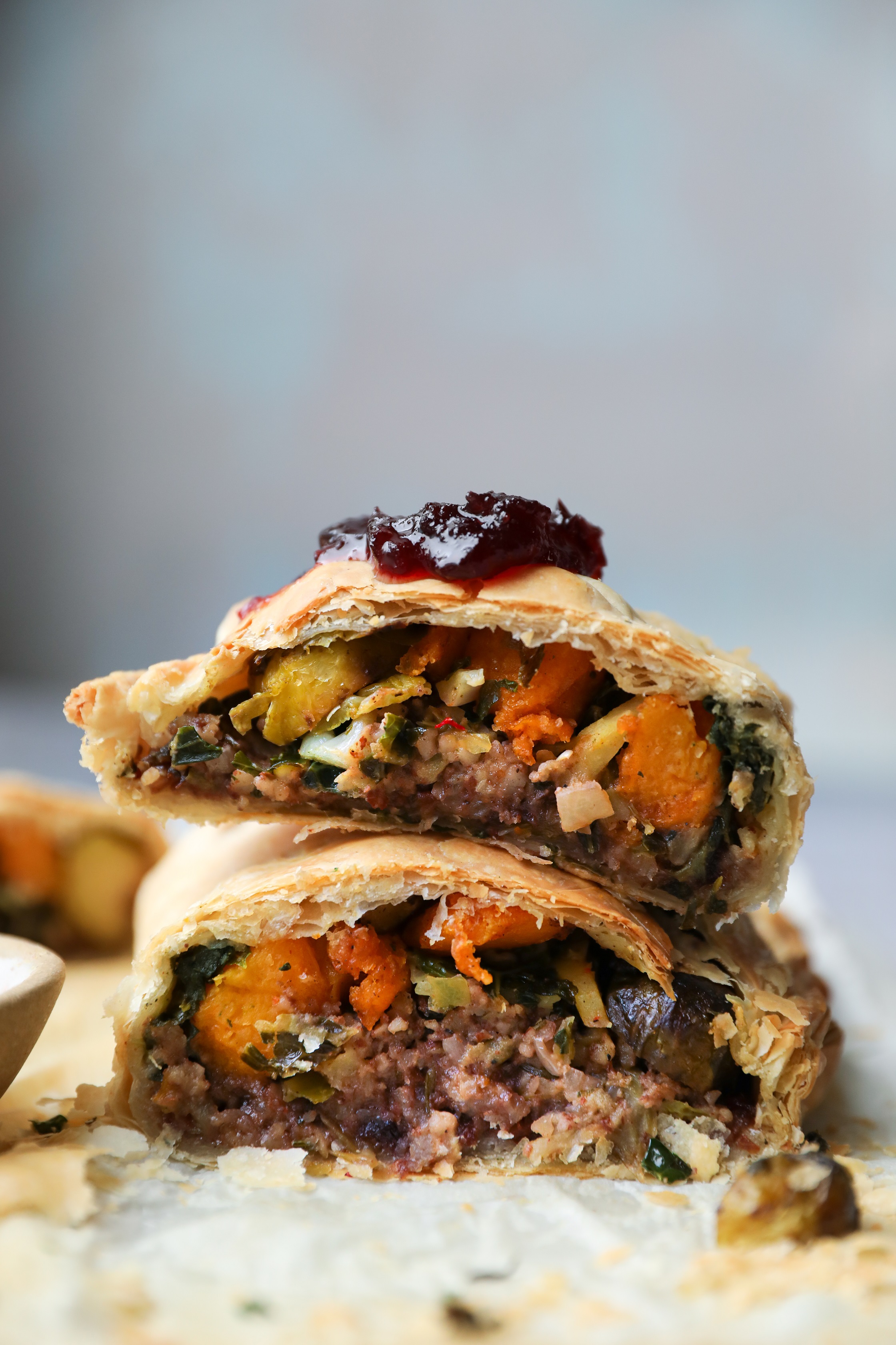 Vegan Christmas Wellington with STRONG ROOTS Natural Born Feeder