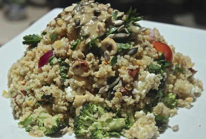 Quinoa Salad With Shredded Chicken