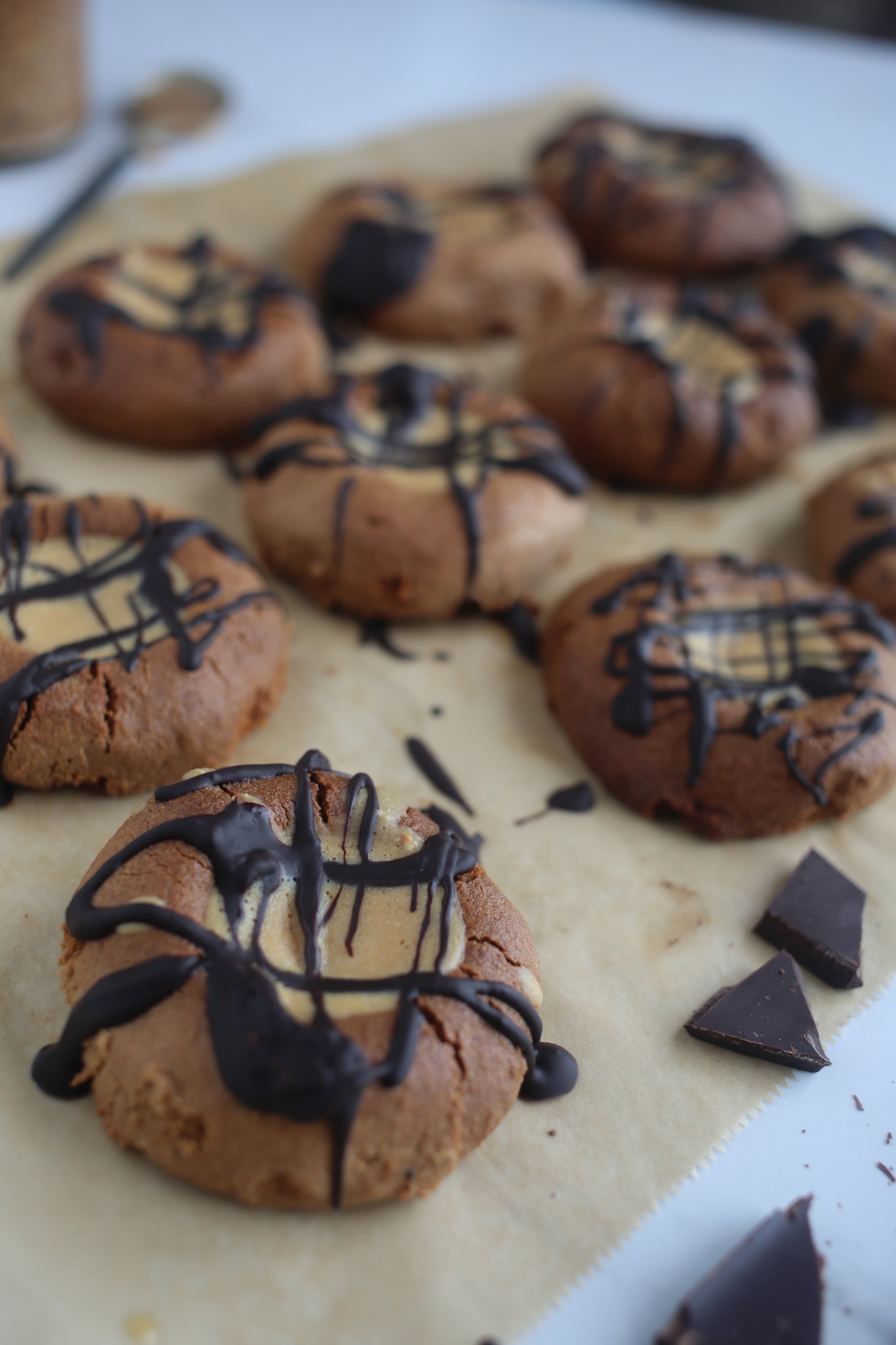 Chocolate & Peanut Butter Protein Cookies