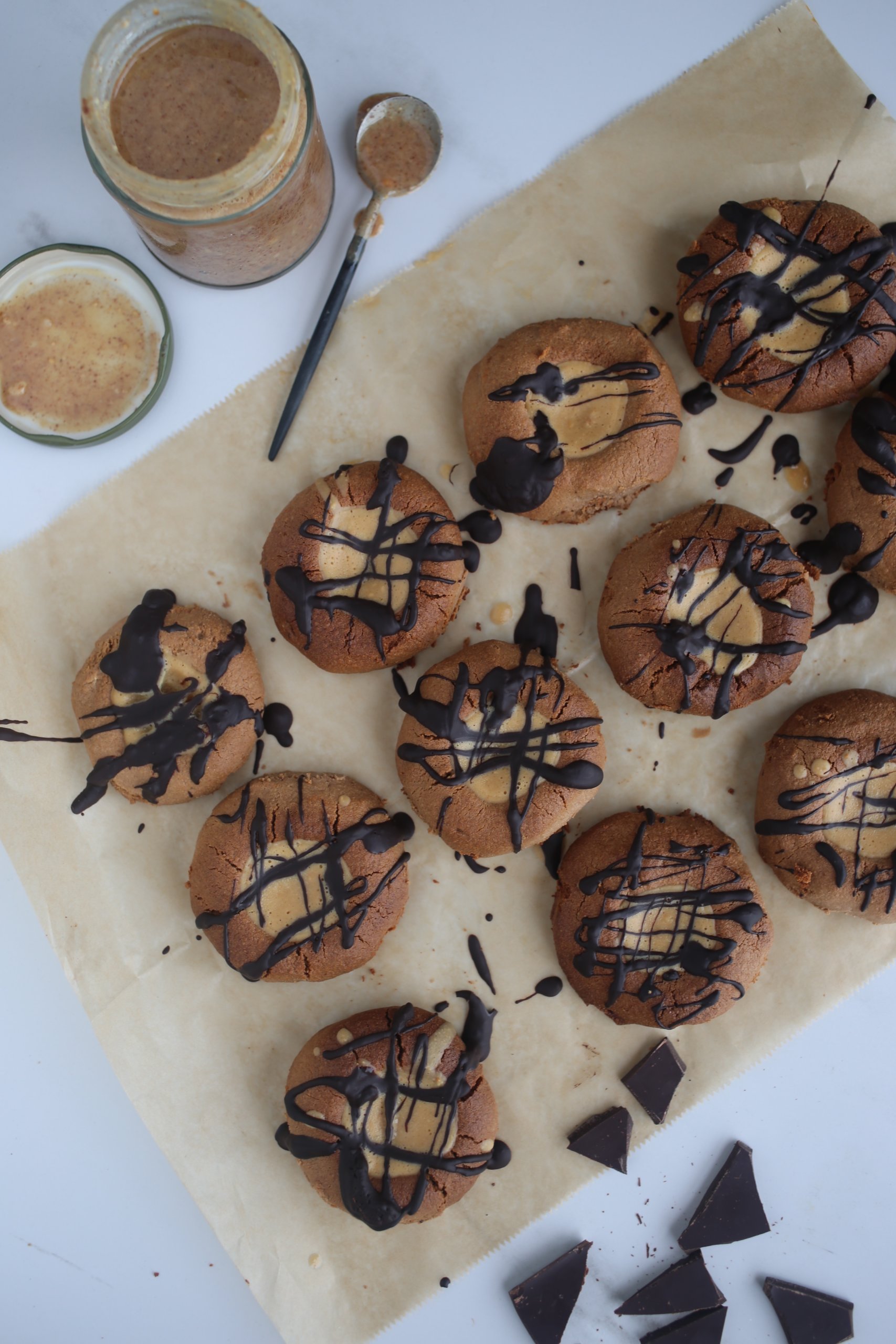 Chocolate & Peanut Butter Protein Cookies