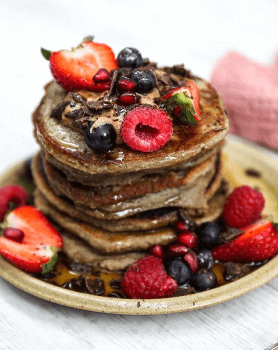 Vegan Protein Oat Pancakes