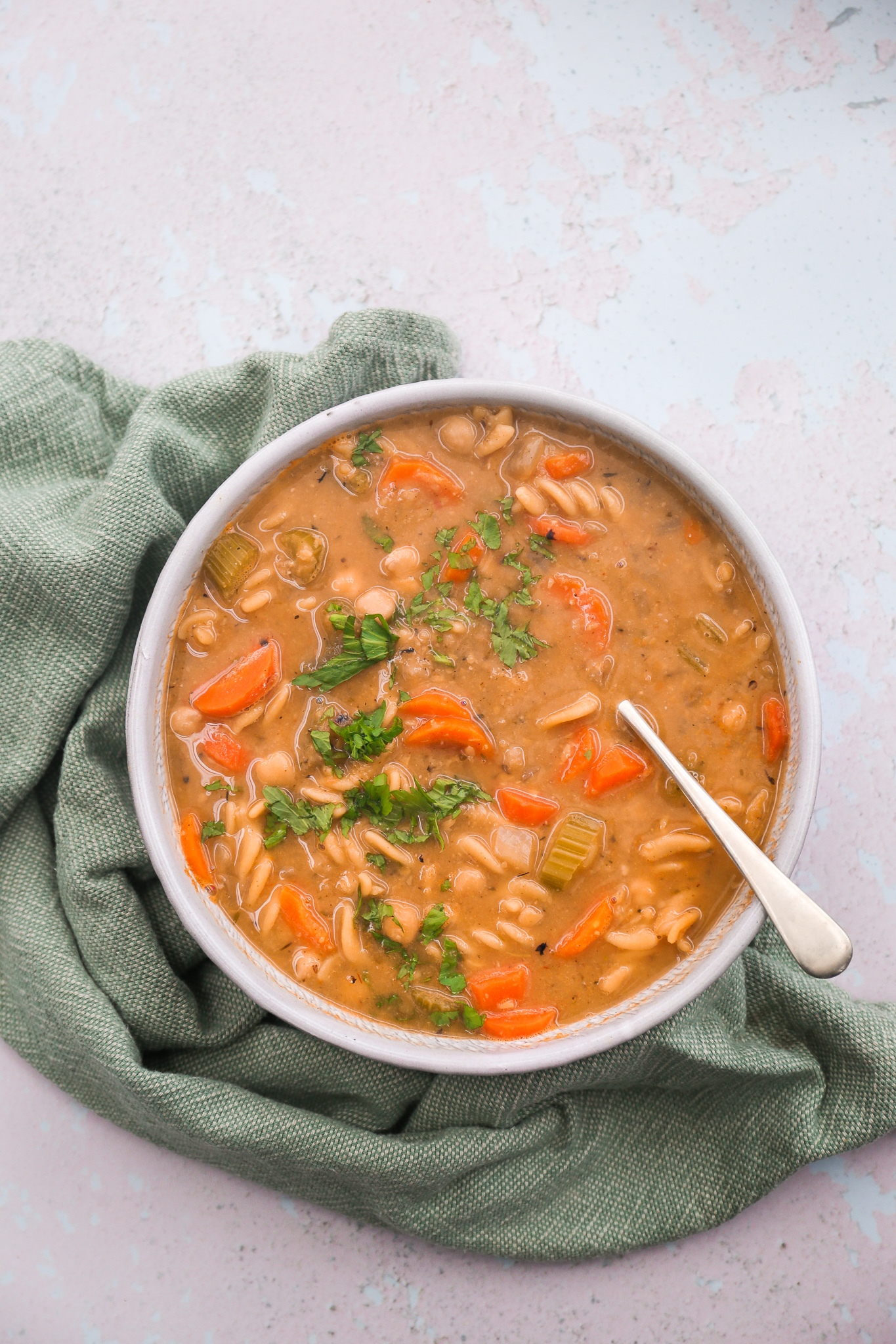 Chunky Chickpea soup