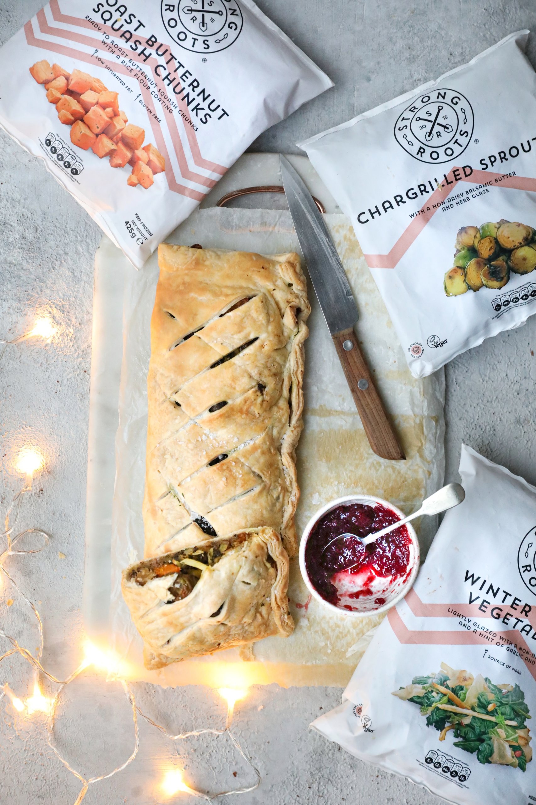 Vegan Christmas Wellington with STRONG ROOTS
